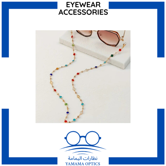 Eyewear Chain With Colorful Stones- Women